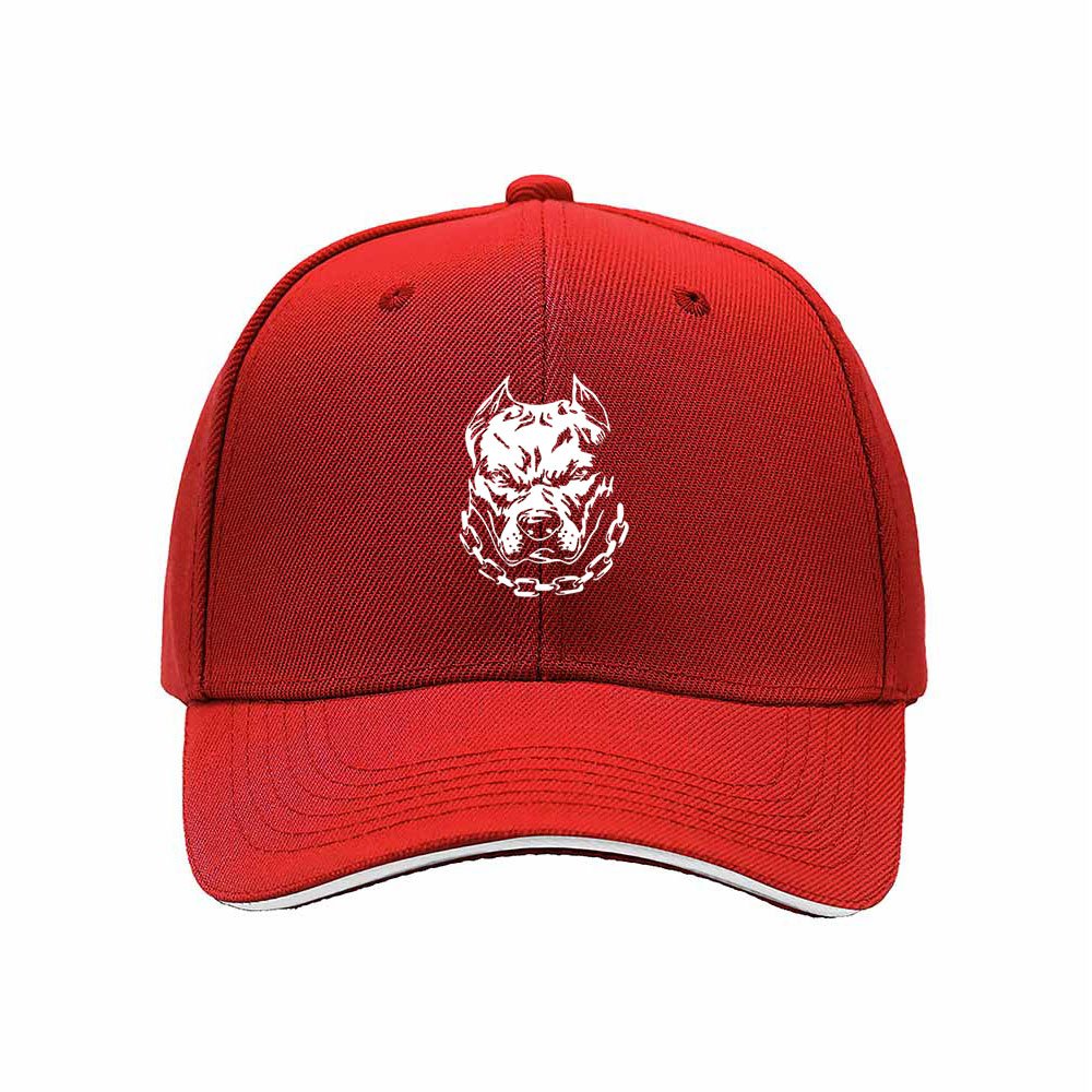 Pitbull Dog Head Logo Men's Baseball Cap Gift for Dog Lovers - Image 6