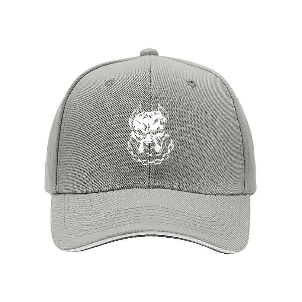 Pitbull Dog Head Logo Men's Baseball Cap Gift for Dog Lovers - Image 7