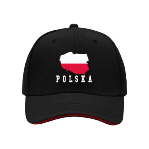 Poland Map Polska Flag Baseball Cap Men Women Gift Hat