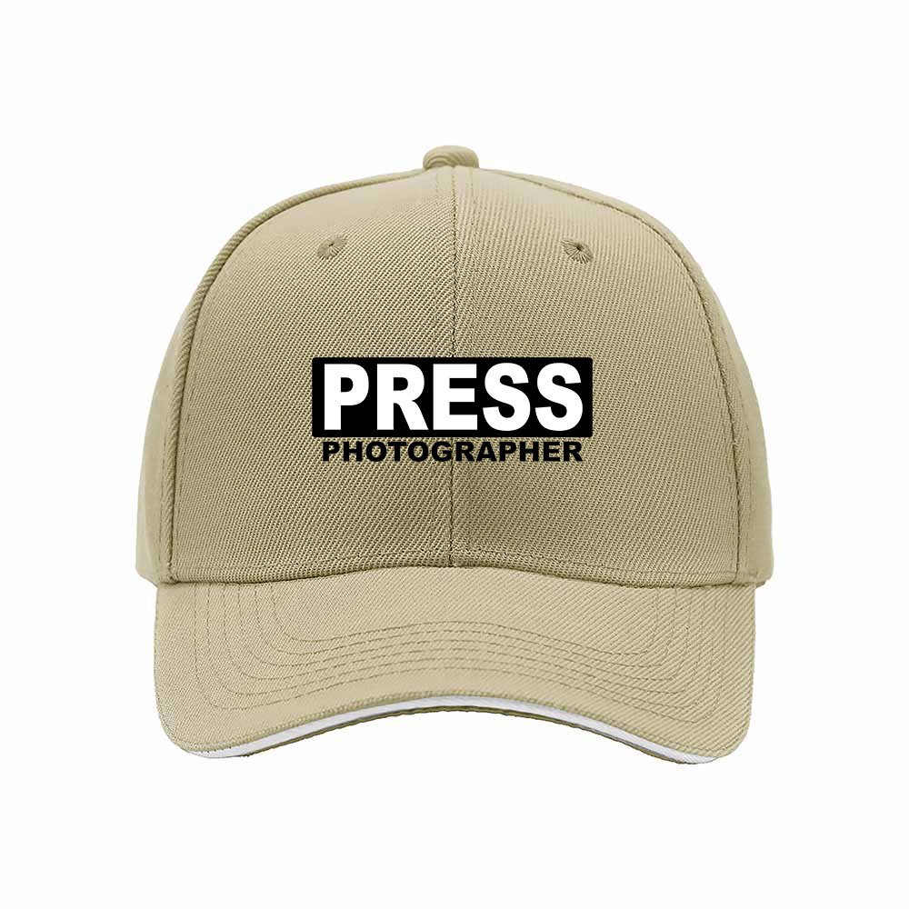 Press Photographer Baseball Cap Men's Women's Gift Media Event Hat - Image 4