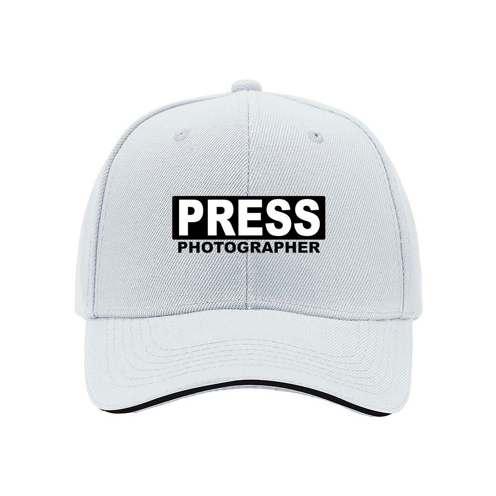 Press Photographer Baseball Cap Men's Women's Gift Media Event Hat - Image 5