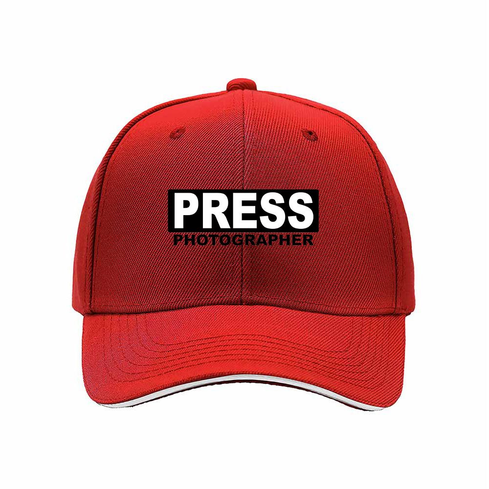 Press Photographer Baseball Cap Men's Women's Gift Media Event Hat - Image 6