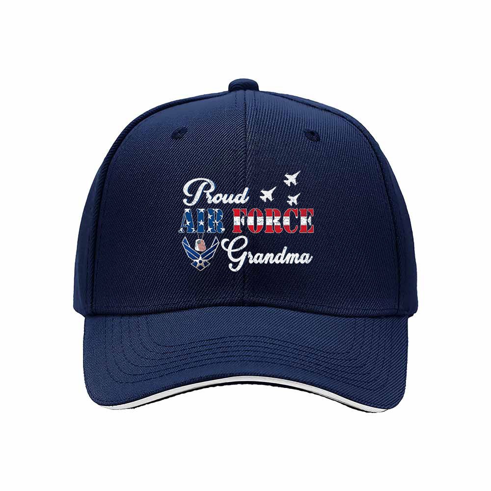 Proud Air Force Grandma Hat Women's Baseball Cap Gift - Image 2