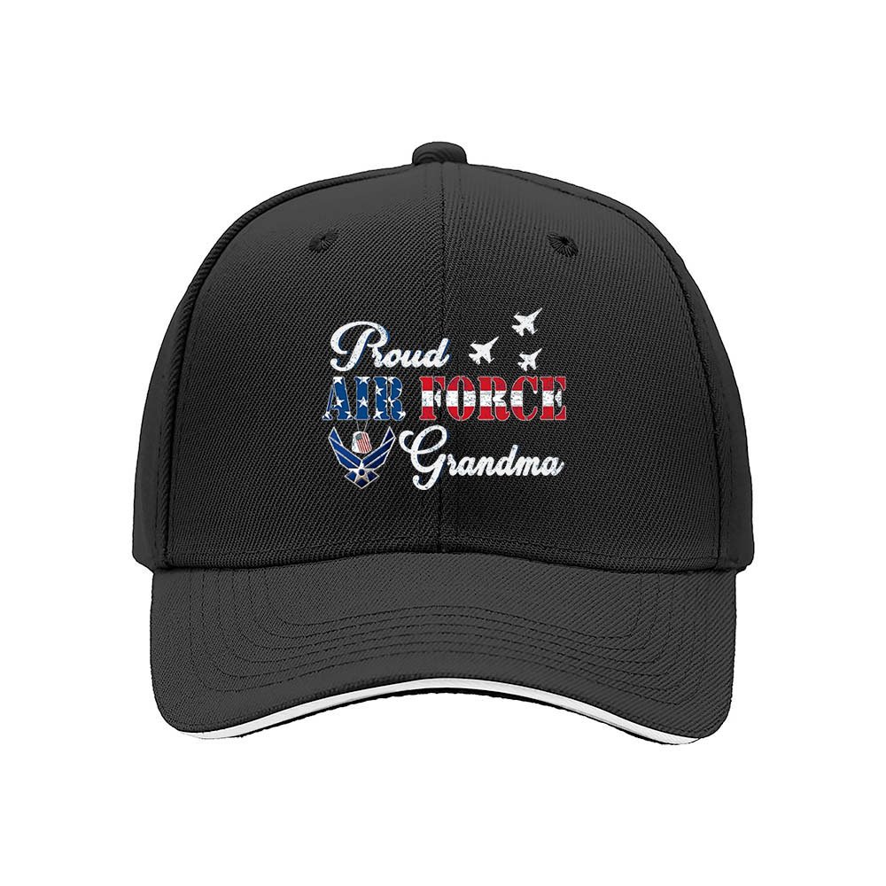Proud Air Force Grandma Hat Women's Baseball Cap Gift - Image 3