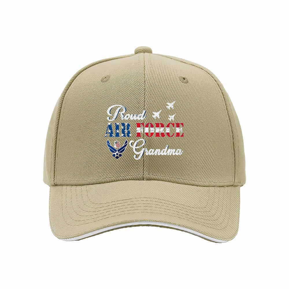 Proud Air Force Grandma Hat Women's Baseball Cap Gift - Image 4