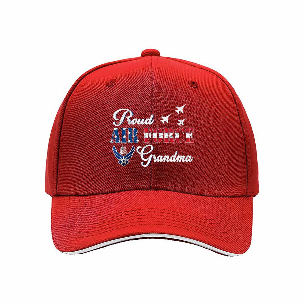 Proud Air Force Grandma Hat Women's Baseball Cap Gift - Image 6