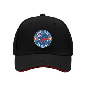 Proud to Be Aussie Kangaroo Flag Baseball Cap for Men Women