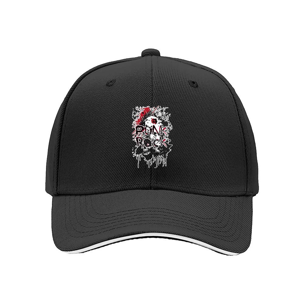 Punk Rock Skull Men's Baseball Cap Gift for Music Fans - Image 3
