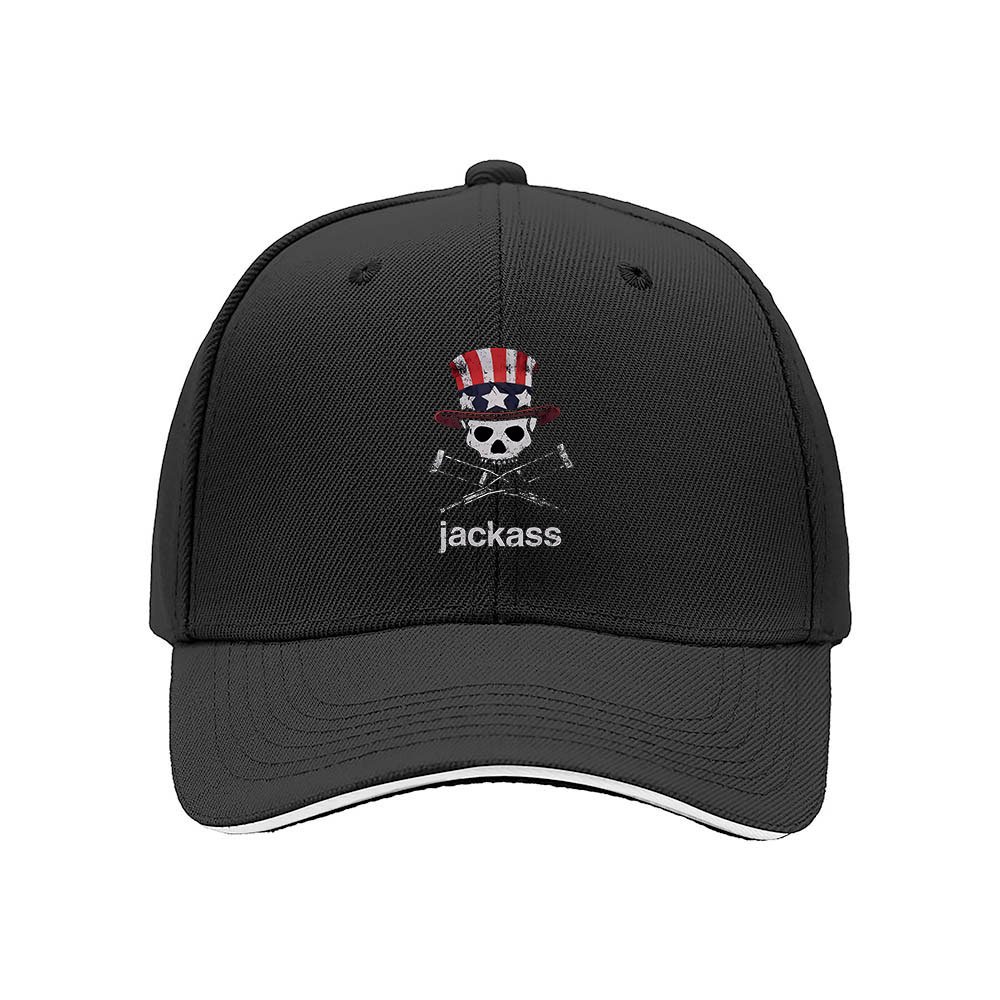 Jackass Skull USA Flag Hat Men's Baseball Cap Gift - Image 3