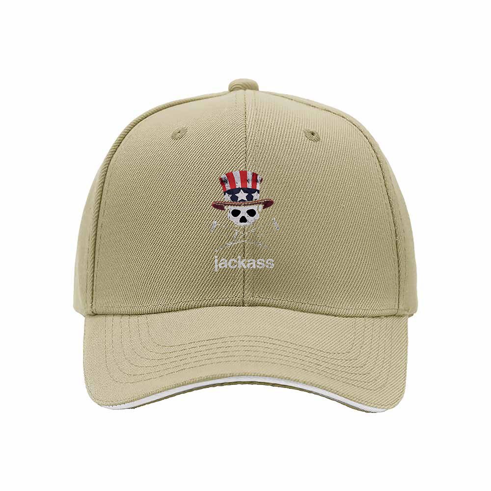 Jackass Skull USA Flag Hat Men's Baseball Cap Gift - Image 4