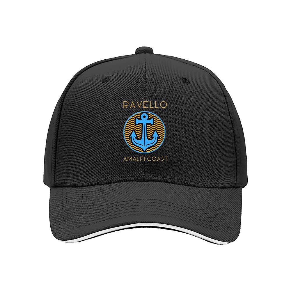 Ravello Amalfi Coast Anchor Baseball Cap Men Women Travel Gift - Image 3