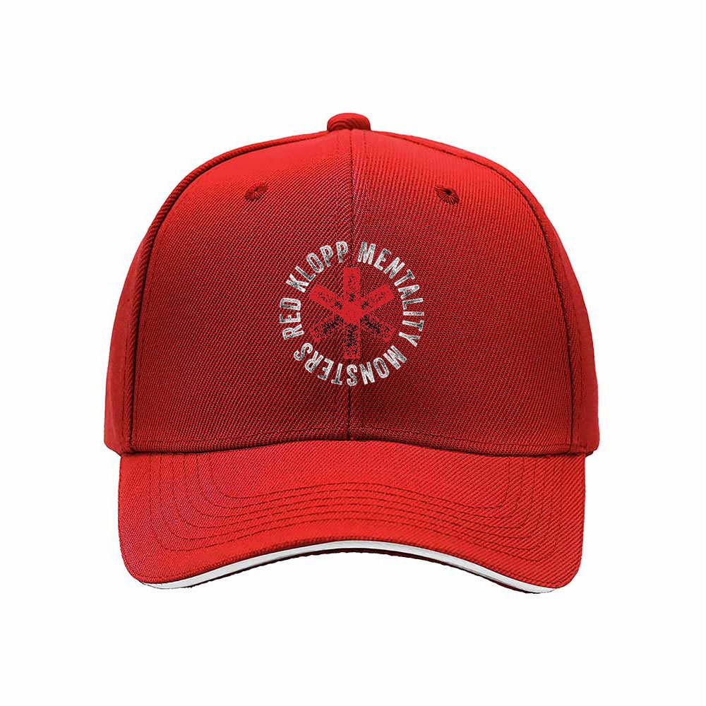 Red Klopp Mentality Monsters Men's Baseball Cap Gift - Image 6