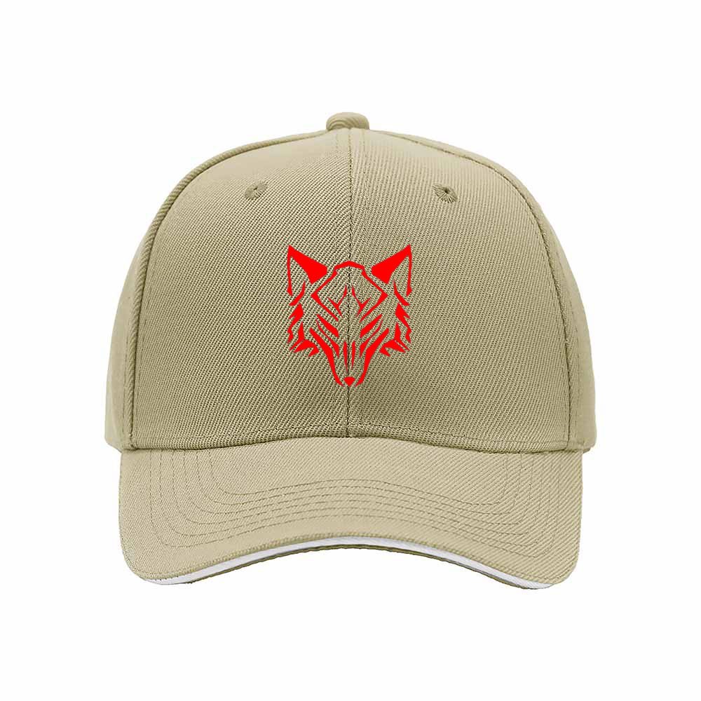 Red Wolf Logo Men's Baseball Cap Outdoor Gift Hat - Image 4