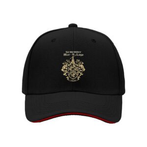 Remember Mar A Lago Men's Baseball Cap Gold Crest Design