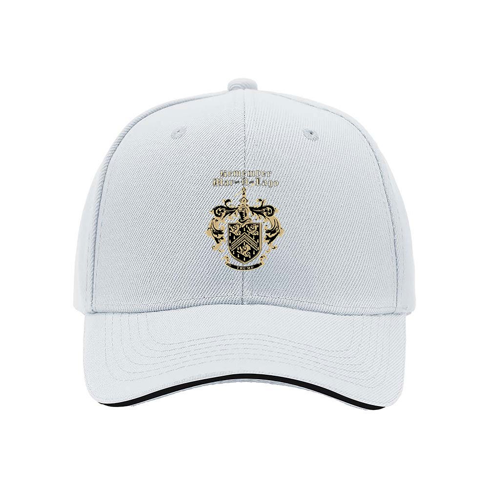 Remember Mar A Lago Men's Baseball Cap Gold Crest Design - Image 5