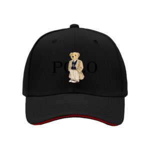 Polo Bear Embroidered Baseball Cap Men's Women's Gift Hat