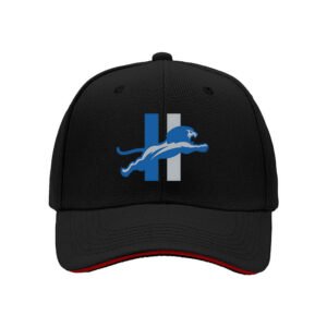 Men's Baseball Cap with Blue Panther Logo Black Hat Gift