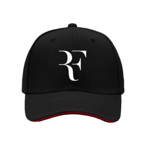 RF Logo Black Baseball Cap Men's Women's Fashion Gift Hat